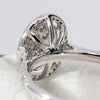 0.68ct Natural Brilliant Diamond 18K Gold Oval Engagement Ring - 10US03